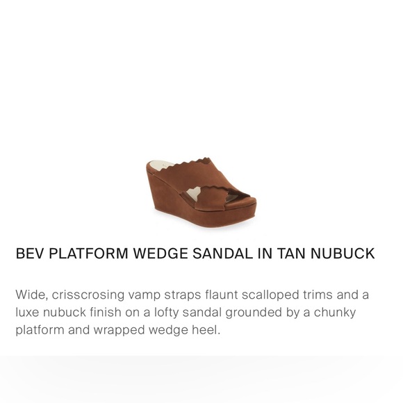 New nwot Chocolat Blu Wedges Bev Nubuck suede - Picture 2 of 10